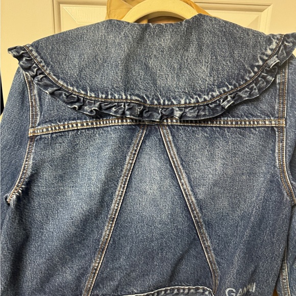 Ganni Ruffle Denim Jacket - Picture 7 of 8
